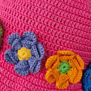 Alternative view of Ručno heklana šarena dječija kapa