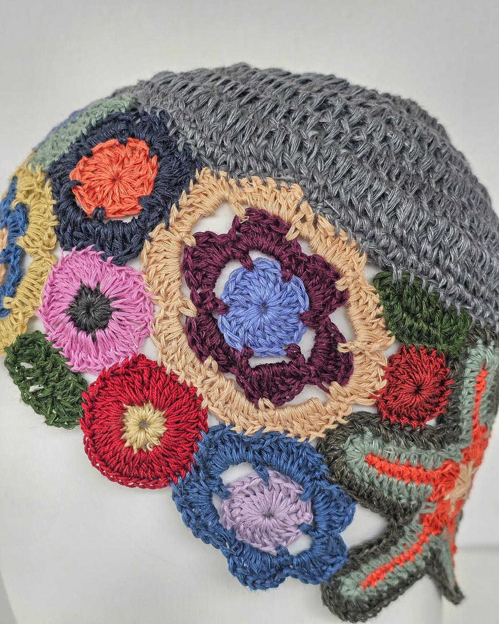 Ručno heklana lanena kapa "Morska Zvijezda" - Image 4