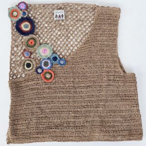 Ručno heklana mrežasta bluza za žene